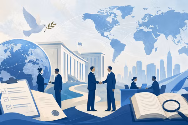 Với 100% tem chứng nhận và hợp pháp hóa lãnh sự được xử lý trên môi trường số, ngành ngoại giao đang hiện thực hóa mục tiêu xây dựng một nền hành chính ngoại giao hiện đại, minh bạch và chuyên nghiệp. (Ảnh minh họa có sử dụng AI)