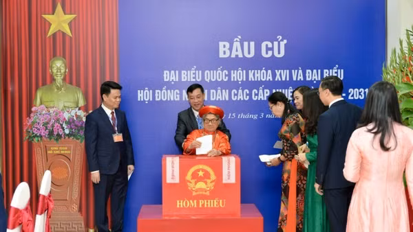 Cử tri Hải Phòng bầu cử đại biểu Quốc hội và đại biểu Hội đồng nhân dân các cấp nhiệm kỳ 2026-2031.