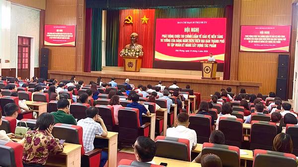 Quang cảnh Hội nghị phát động cuộc thi.