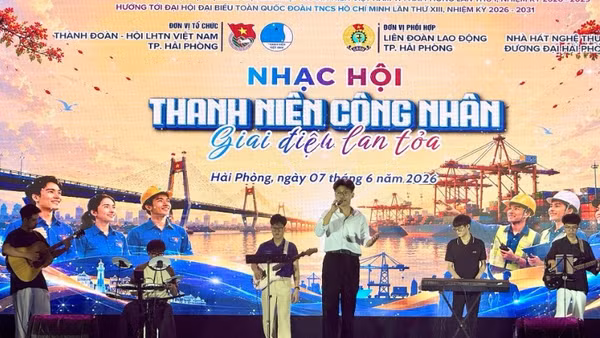 Nhạc hội Thanh niên công nhân thành phố Hải Phòng năm 2026.