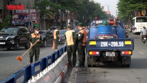 [Video] Hà Nội đồng loạt chỉnh trang đô thị hướng tới Quốc khánh 2/9 