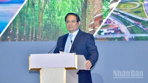 Thủ tướng Chính phủ Phạm Minh Chính phát biểu ý kiến tại hội nghị. (Ảnh: Thanh Giang)