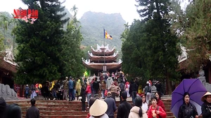 [Video] Khoảng 4.500 lượt khách đến chùa Hương mùng 1 Tết Bính Ngọ 2026