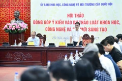 Phó Chủ nhiệm Ủy ban Khoa học, Công nghệ và Môi trường Nguyễn Phương Tuấn và Thứ trưởng Khoa học và Công nghệ Bùi Thế Duy đồng chủ trì Hội thảo.