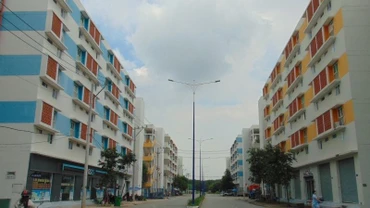 Một góc Khu nhà ở xã hội Định Hòa tại phường Bình Dương, Thành phố Hồ Chí Minh. 