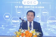 Tổng giám đốc Huỳnh Quang Liêm phát biểu tại buổi lễ ra mắt VQEC.