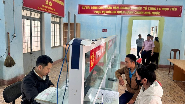 Trung tâm phục vụ Hành chính công xã Xốp còn thiếu thốn, khó khăn. xx1.jpg