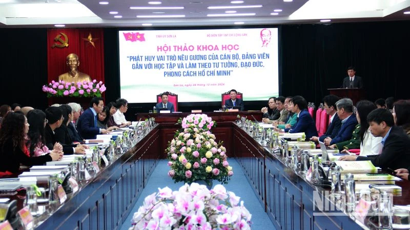 Hội thảo khoa học “Phát huy vai trò nêu gương của cán bộ, đảng viên gắn với học tập và làm theo tư tưởng, đạo đức, phong cách Hồ Chí Minh”.