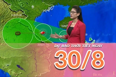 [Video] Dự báo thời tiết ngày 30/8/2025: Áp thấp nhiệt đới gây mưa lớn