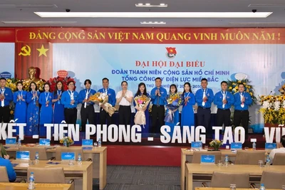 Ra mắt Ban chấp hành Đoàn thanh niên Tổng công ty Điện lực miền Bắc EVNNPC khóa III nhiệm kỳ 2025-2030. 