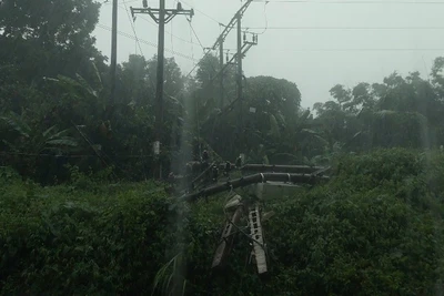 Ảnh hưởng hoàn lưu bão số 11 trên địa bàn tỉnh Thái Nguyên. 