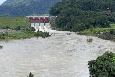 Thủy điện Đa Nhim-Hàm Thuận-Đa Mi tăng xả điều tiết qua đập tràn Đơn Dương, Lâm Đồng.