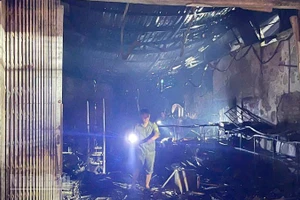 Hiện trường vụ cháy.