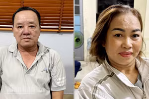 Huỳnh Kim Long và Nguyễn Thị Hiền (từ trái qua).