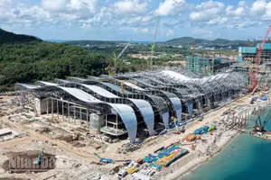 Thi công công trình phục vụ Hội nghị cấp cao APEC 2027, tại Phú Quốc.