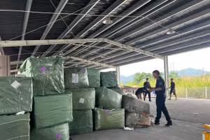 Lô hàng giả mạo nhãn hiệu, xuất xứ được lực lượng Hải quan Khu vực VI phát hiện, kiểm tra.