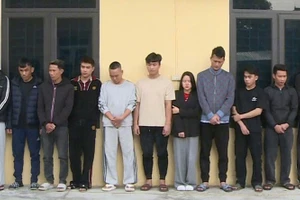 Các đối tượng trong đường dây lừa đảo, chiếm đoạt tài sản.