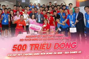Thưởng nóng 500 triệu đồng cho Đội tuyển quốc gia U22 Việt Nam.