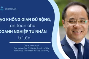 Tạo không gian đủ rộng, an toàn cho doanh nghiệp tư nhân phát triển.
