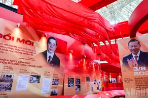 Hình ảnh tại Triển lãm “95 năm Cờ Đảng soi đường” tại Trung tâm Hội chợ Triển lãm Quốc gia (Đông Anh, Hà Nội), tháng 8/2025. (Ảnh: THÀNH ĐẠT)