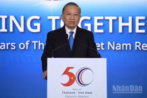 Tổng Bí thư, Chủ tịch nước Tô Lâm phát biểu tại Diễn đàn Doanh nghiệp Việt Nam-Thái Lan. (Ảnh: XUÂN SƠN)