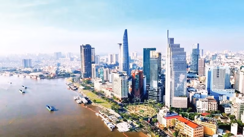 Trung tâm Tài chính quốc tế Việt Nam tại Thành phố Hồ Chí Minh được kỳ vọng là đầu mối thu hút dòng vốn quốc tế (Ảnh TÙNG ANH)