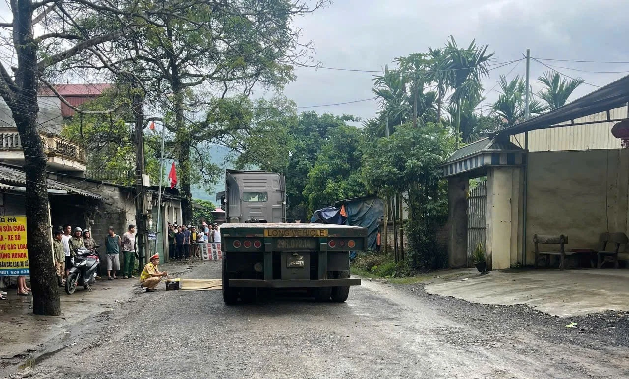 Hiện trường vụ tai nạn.