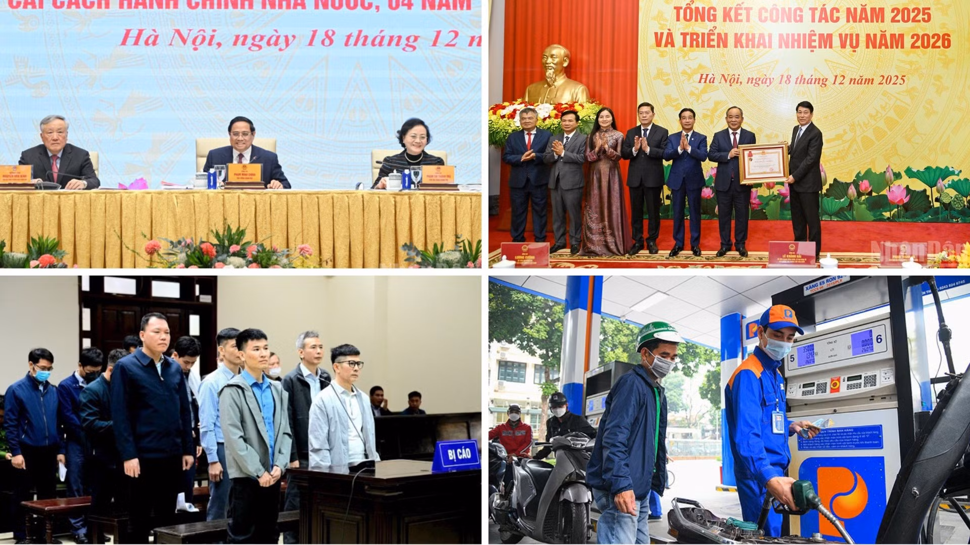 Tin nổi bật ngày 18/12: Thủ tướng chủ trì hội nghị sơ kết triển khai Nghị quyết 57-NQ/TW; Giá xăng về dưới 20.000 đồng một lít