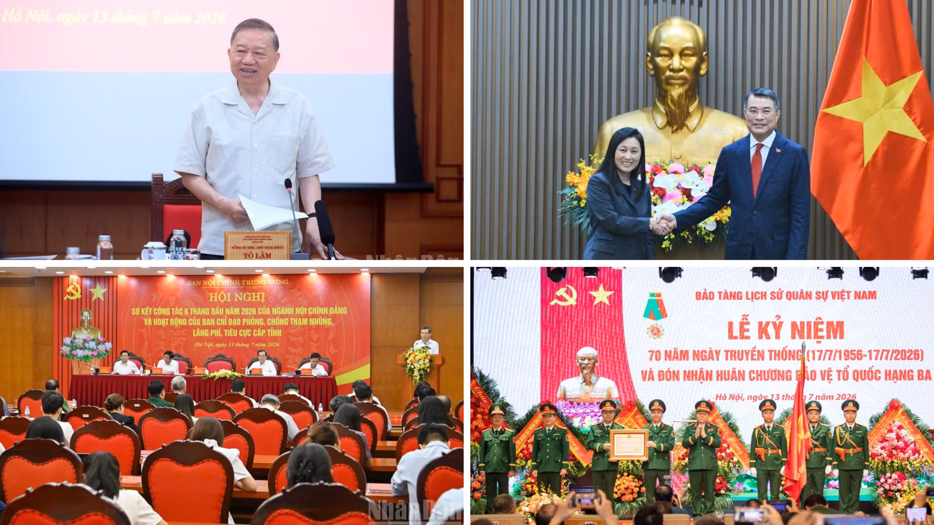 Tin nổi bật ngày 13/7: Khắc phục những khoảng trống để văn hóa thực sự là nền tảng tinh thần, động lực tăng trưởng; Khởi tố thêm 15 bị can liên quan Kỳ thi tốt nghiệp trung học phổ thông tại Tuyên Quang