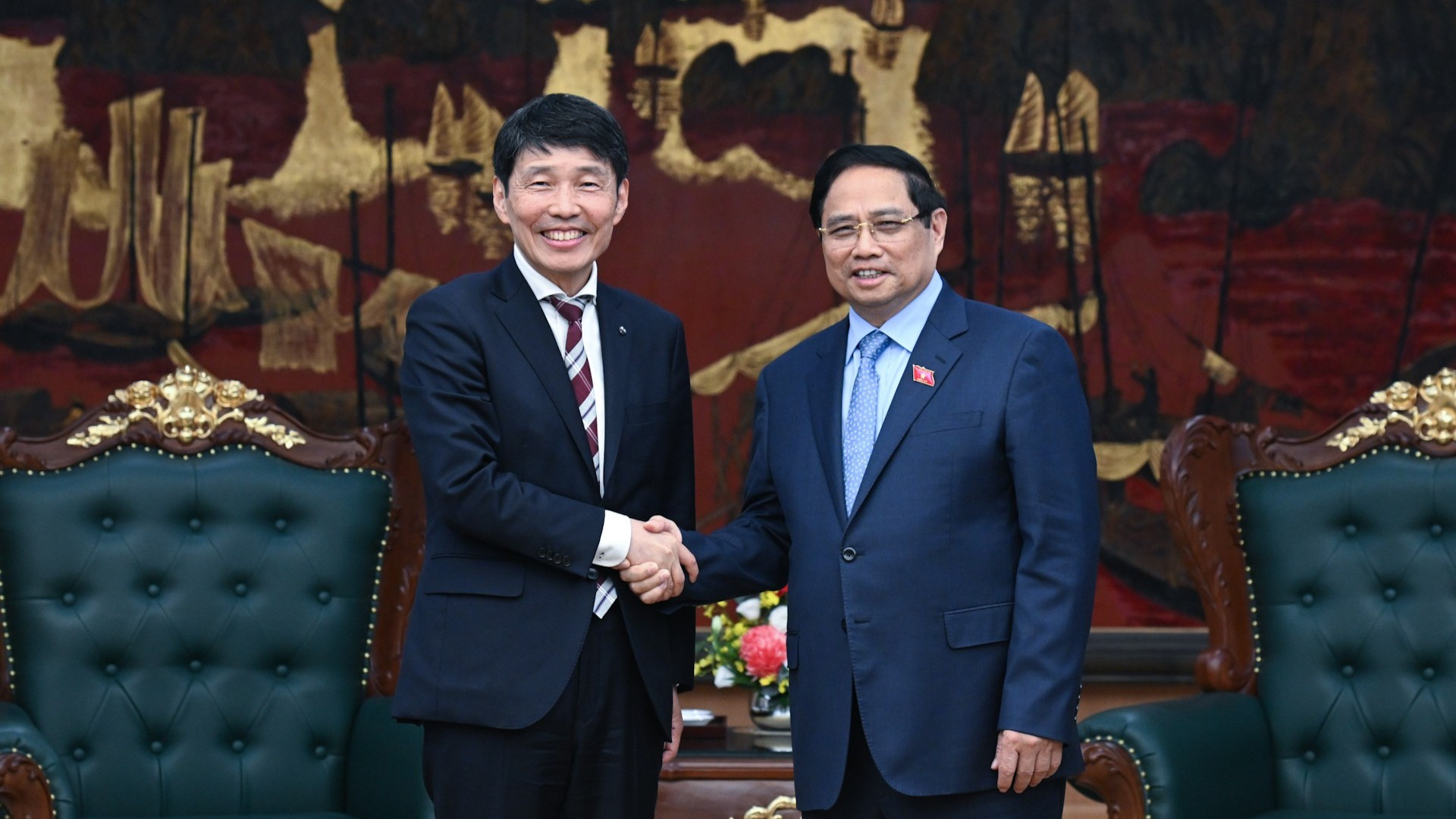 Thủ tướng Phạm Minh Chính tiếp ông Yamamoto Ichita, Thống đốc tỉnh Gunma(Nhật Bản).