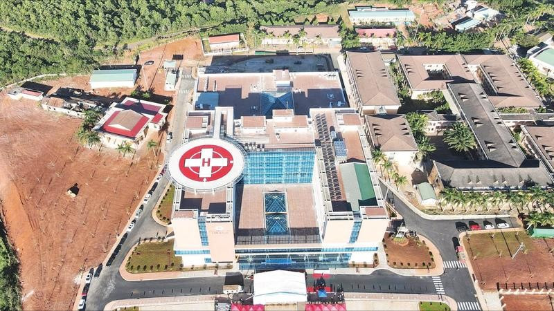 Bệnh viện đa khoa Đắk Nông sau khi được đầu tư nâng cấp có quy mô và cơ sở vật chất khang trang, hiện đại.
