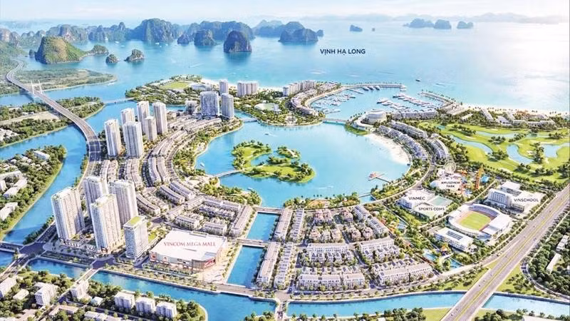 Phối cảnh dự án Khu đô thị phức hợp Hạ Long Xanh.