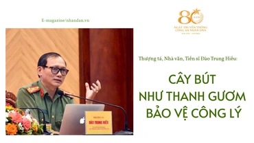Thượng tá, Nhà văn, Tiến sĩ Đào Trung Hiếu: Cây bút như thanh gươm bảo vệ công lý