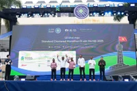 Dàn vận động viên quốc tế hàng đầu tranh tài tại giải đấu.