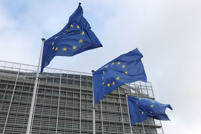 Trụ sở Ủy ban châu Âu (EC) ở Brussels, Bỉ. (Ảnh: THX/TTXVN)