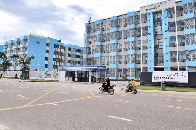 Khu nhà ở dành cho công nhân Công ty TNHH Luxshare-ICT Nghệ An. (Ảnh: TRUNG HIẾU)