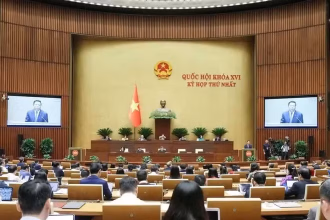 Kỳ họp thứ nhất, Quốc hội khóa XVI. (Ảnh: DUY LINH)