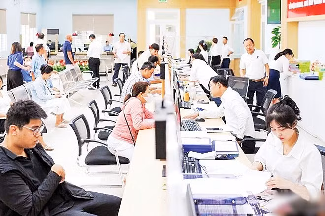 Hoạt động mô hình chính quyền địa phương hai cấp tại phường Thanh Khê (thành phố Đà Nẵng). (Ảnh: CÔNG VINH)