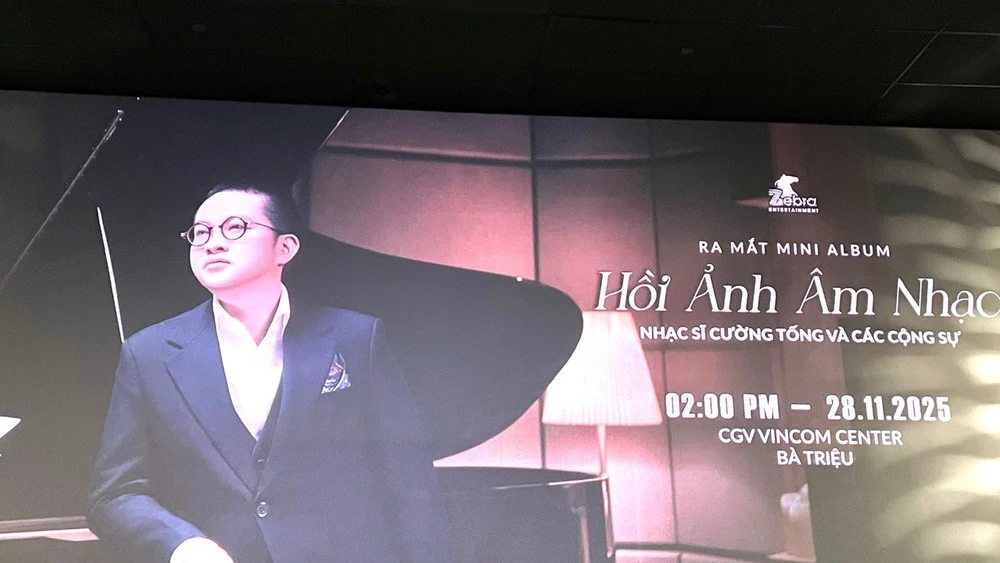 Lễ công bố mini album "Hồi ảnh âm nhạc" của nhạc sĩ Cường Tống thu hút đông văn nghệ sĩ tham dự.