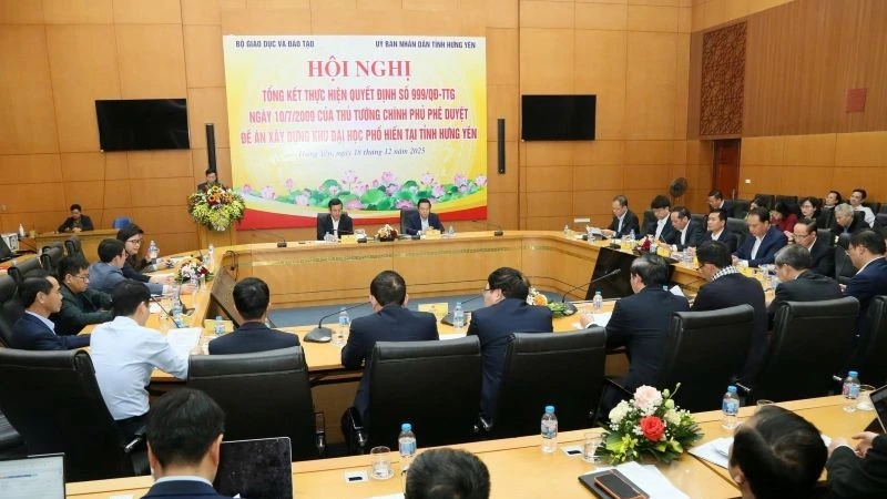 Hội nghị tổng kết thực hiện Quyết định số 999/QĐ-TTg ngày 10/7/2009 của Thủ tướng Chính phủ phê duyệt Đề án xây dựng Khu đại học Phố Hiến.