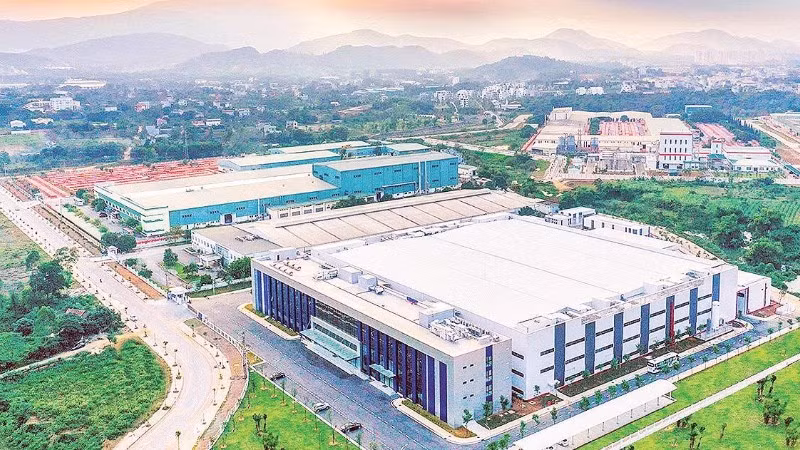 Một góc Khu công nghệ cao Hòa Lạc.