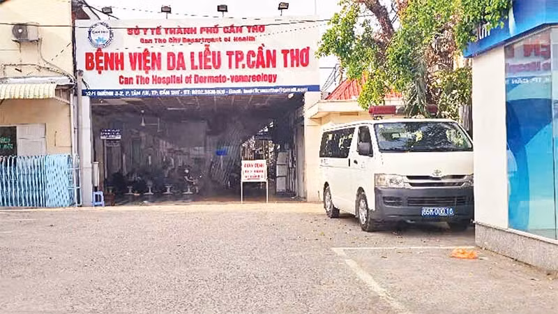 Cổng Bệnh viện Da liễu thành phố Cần Thơ.