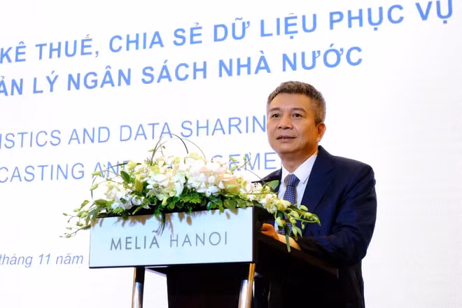 Cục trưởng Cục Thuế Mai Xuân Thành phát biểu tại Hội thảo.