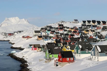 Quang cảnh thành phố Nuuk, Greenland. (Ảnh: THX/TTXVN)