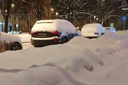 Bão tuyết lịch sử tại Moskva, Nga. (Ảnh: Tâm Hằng/TTXVN)