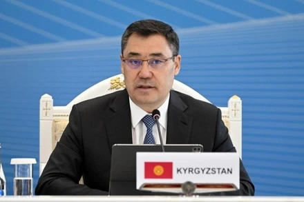 Tổng thống Kyrgyzstan Sadyr Japarov. (Ảnh: THX/TTXVN)