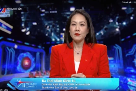 Bà Thái Minh Diễm Tú, Giám đốc Khối Tiếp thị Techcombank, đại diện đơn vị đồng tổ chức và nhà tài trợ độc quyền, chia sẻ trong tập giới thiệu chương trình ngày 22/11.