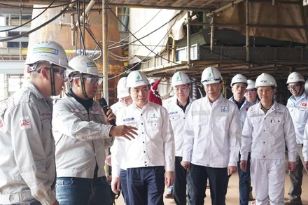 Lãnh đạo Petrovietnam kiểm tra hoạt động trên công trường chuỗi Dự án Lô B.