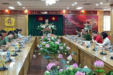 Toàn cảnh họp báo tại Hà Nội.