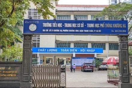 Đoàn kiểm tra của Sở Giáo dục và Đào tạo Hà Nội chỉ ra loạt sai phạm Trường TH, THCS, THPT Khương Hạ.